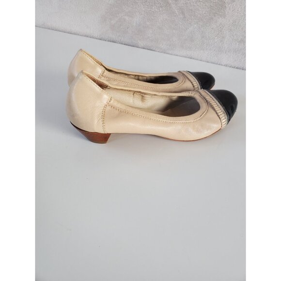 AGL Attilio Giusti Leombruni Womens Cap Toe Ballet Flat Tan Leather Size 39 US 9 - Picture 2 of 13